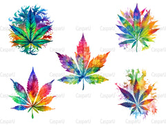 Vivid Cannabis Clipart - CraftNest