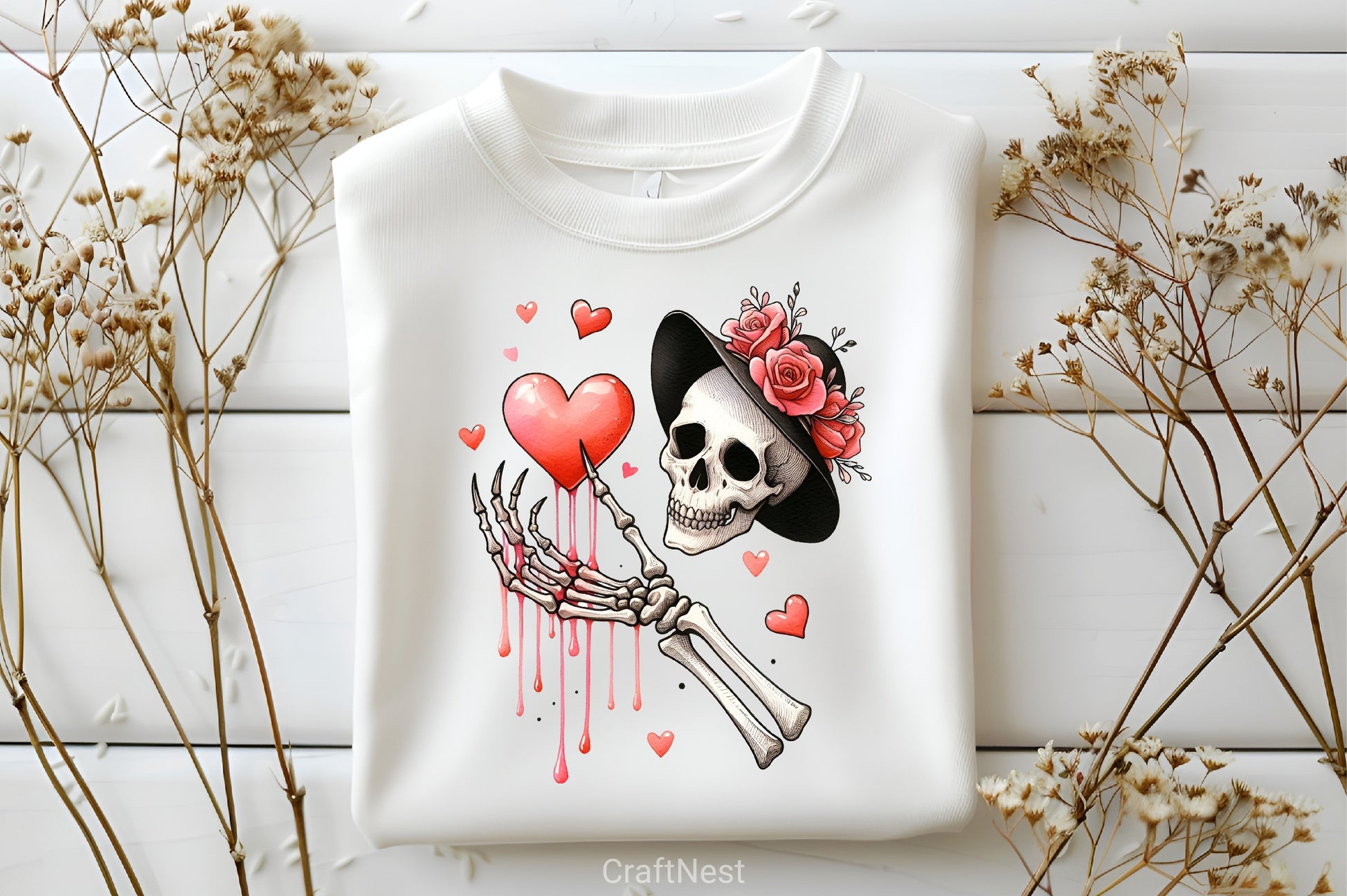 Valentine Skeleton Clipart Bundle 6 - CraftNest - Digital Crafting and Art
