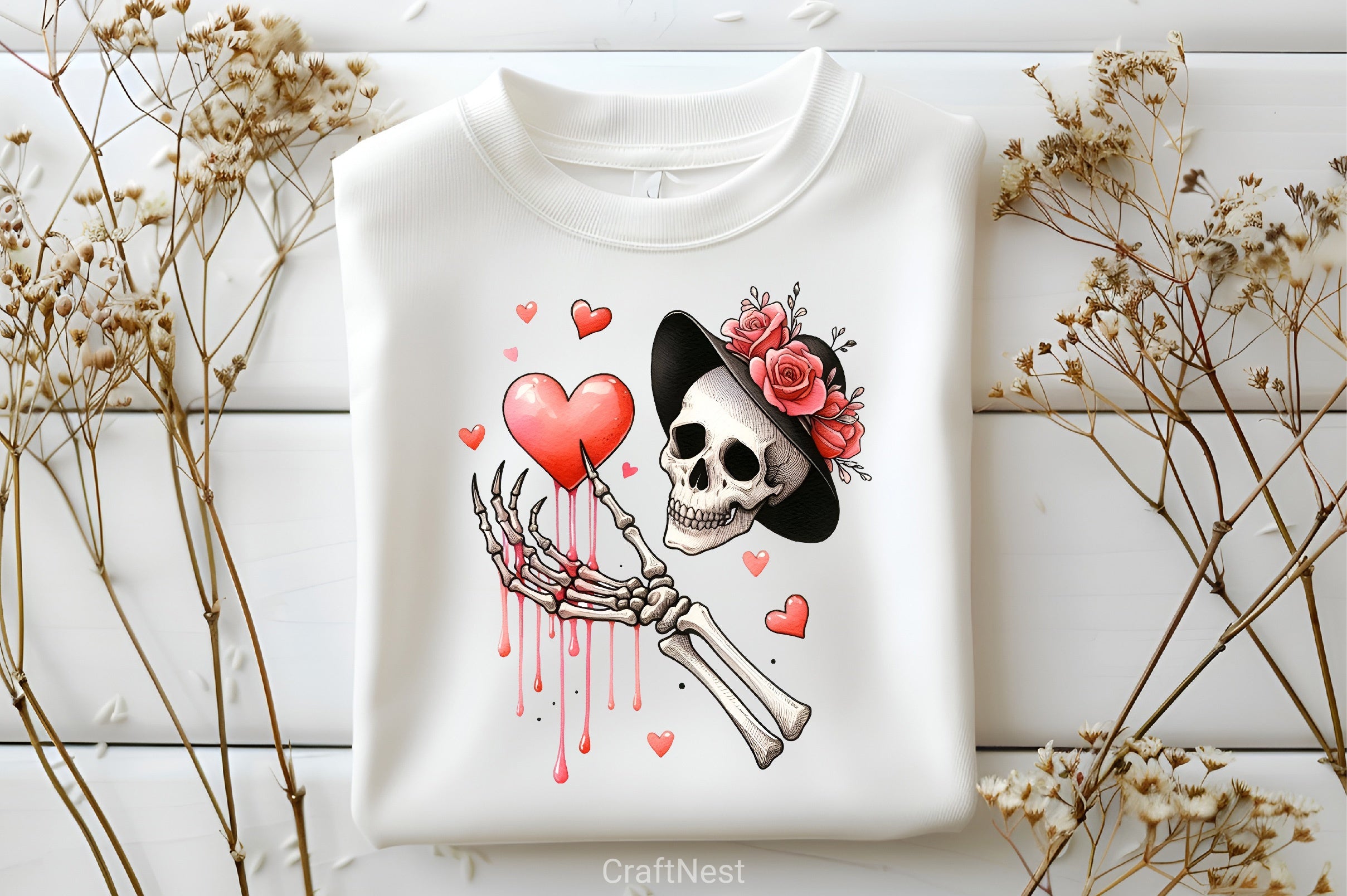Valentine Skeleton Clipart Bundle 6 - CraftNest - Digital Crafting and Art