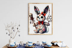 Halloween Voodoo Bunny Doll Clipart Bundle 3 - CraftNest - Digital Crafting and Art