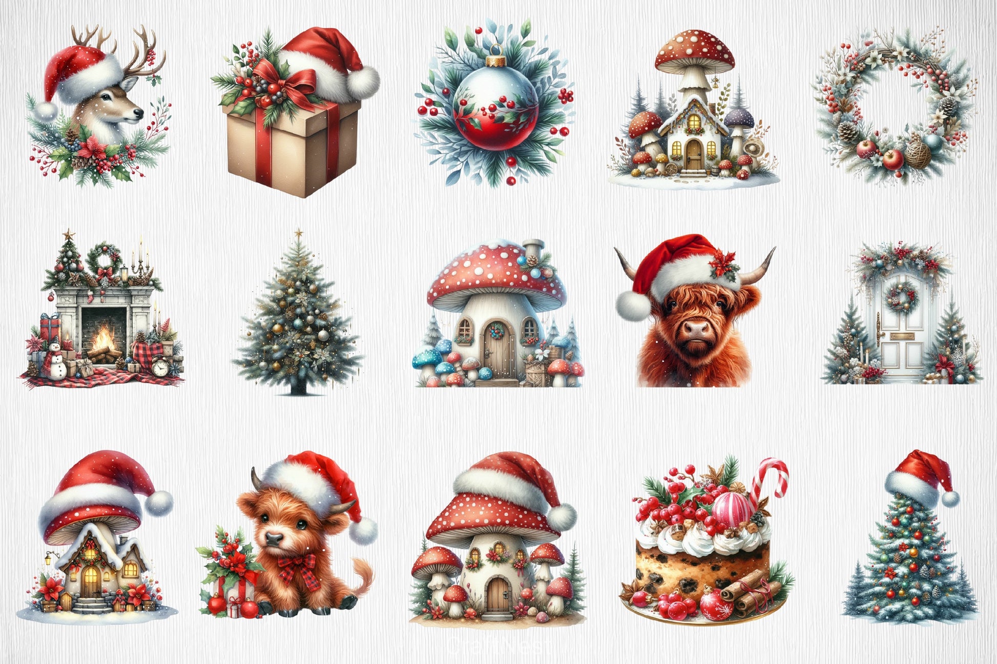 Christmas Clipart Bundle 13 - CraftNest - Digital Crafting and Art