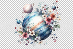 Vintage Floral Moon Clipart Bundle - CraftNest - Digital Crafting and Art