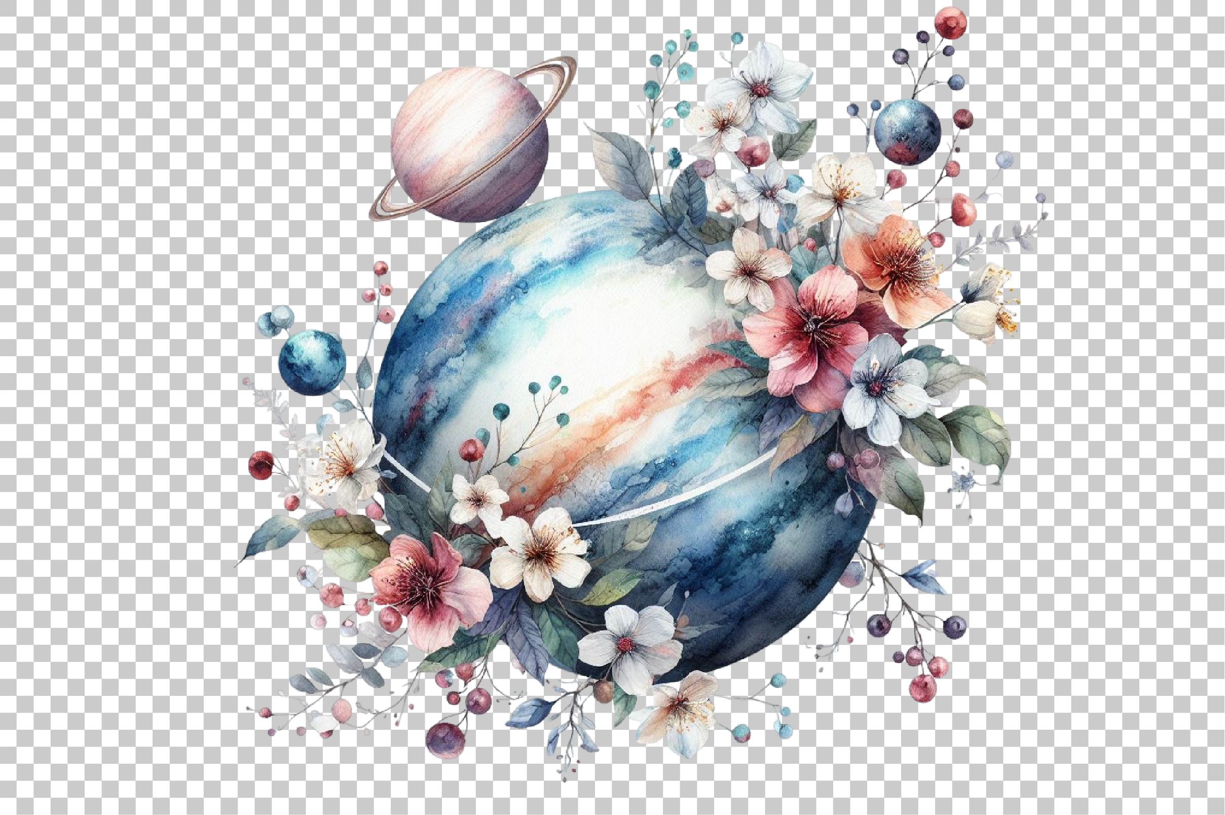 Vintage Floral Moon Clipart Bundle - CraftNest - Digital Crafting and Art