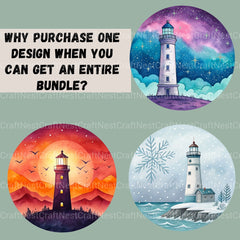 Lighthouses Updated Clipart Bundle - CraftNest - Digital Crafting and Art