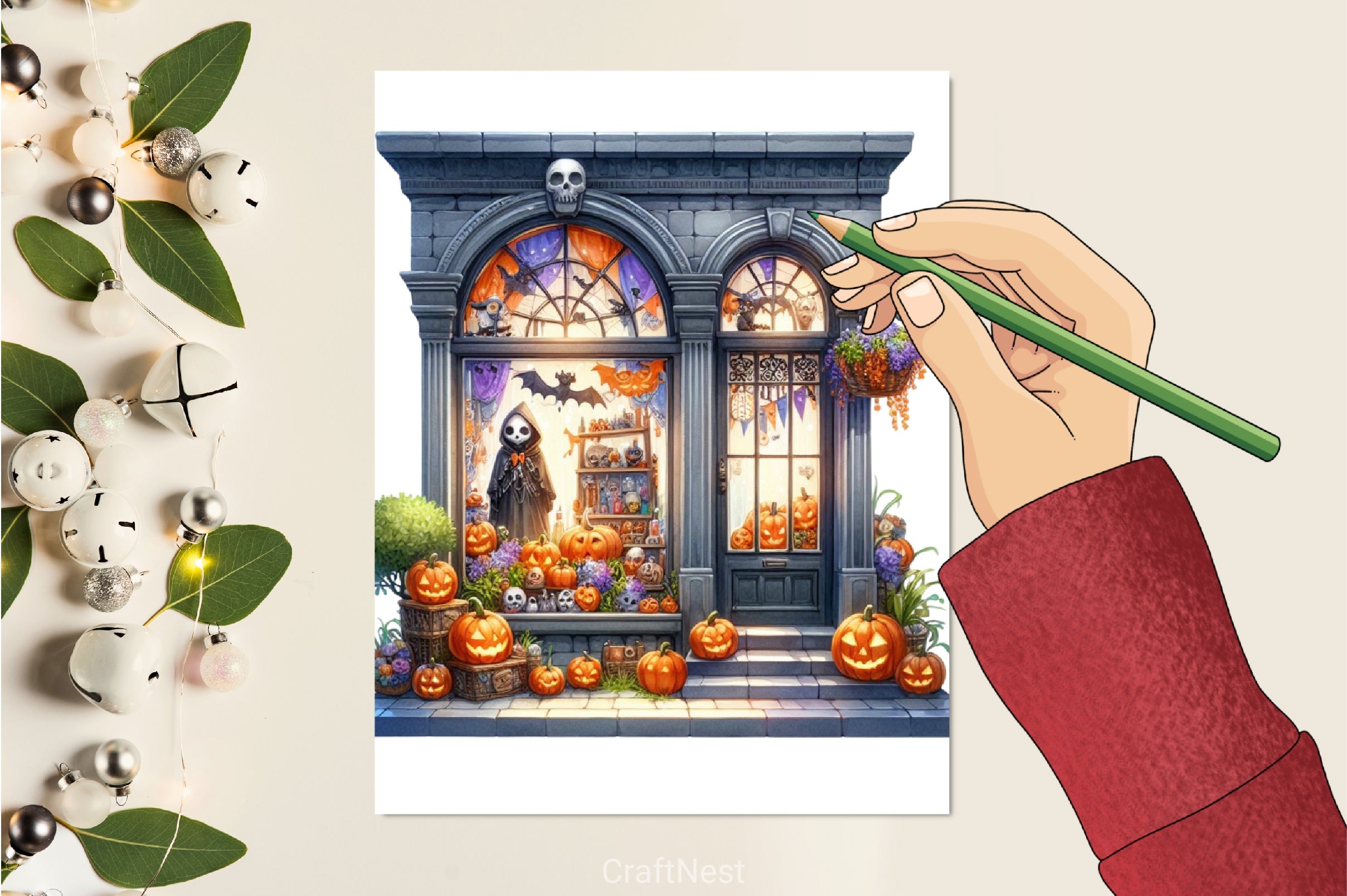 Halloween Storefront Clipart Bundle - CraftNest - Digital Crafting and Art