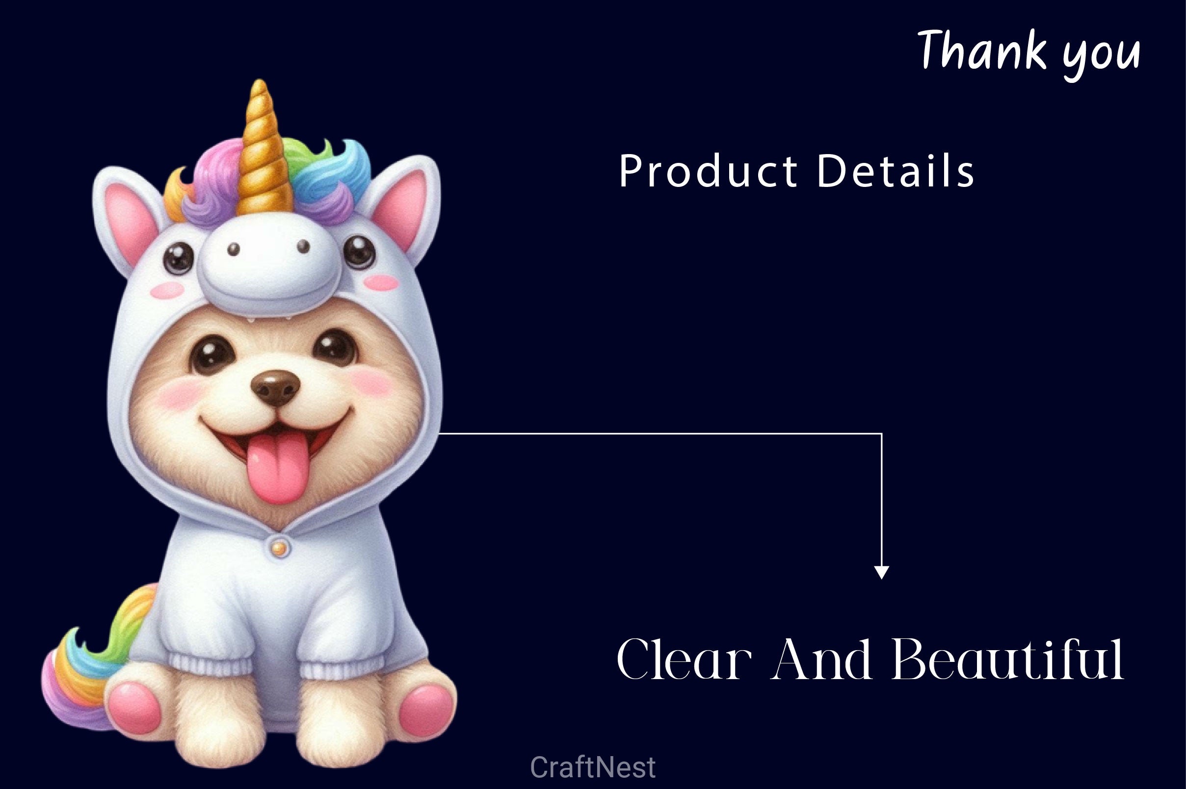 Unicorn Costume For Cute Animals Clipart Bundle - CraftNest - Digital Crafting and Art