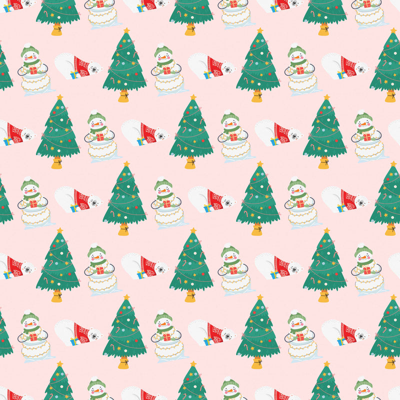 Christmas Green Trees Seamless Digital Paper - CraftNest - Digital Crafting and Art