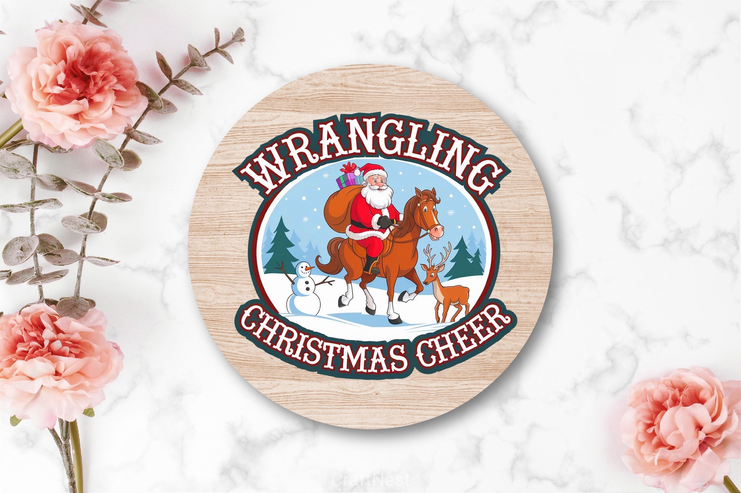 Vintage Santa Western Christmas Clipart Bundle 1 - CraftNest - Digital Crafting and Art