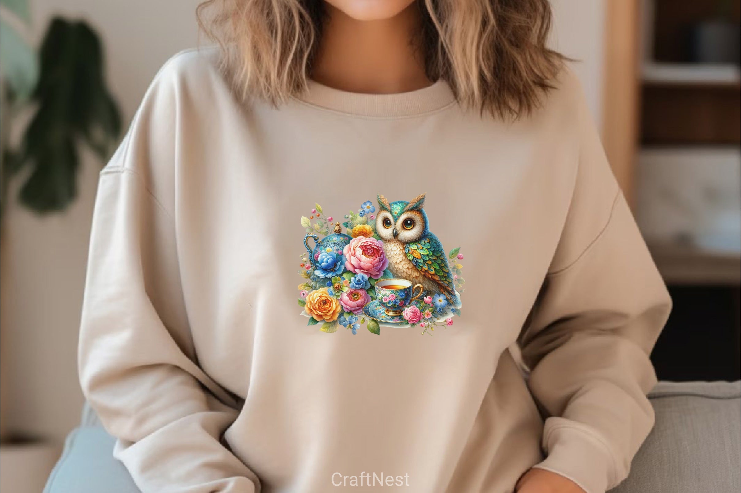 Floral Owl Clipart Bundle - CraftNest - Digital Crafting and Art