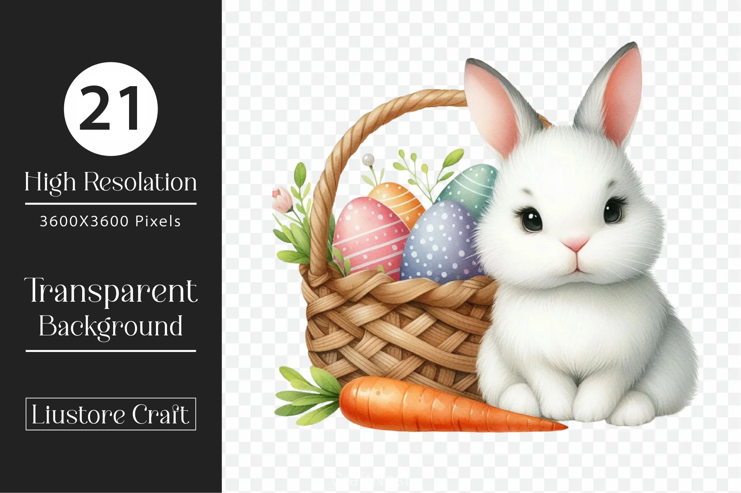 Easter Bunny Clipart Bundle 22 - CraftNest - Digital Crafting and Art