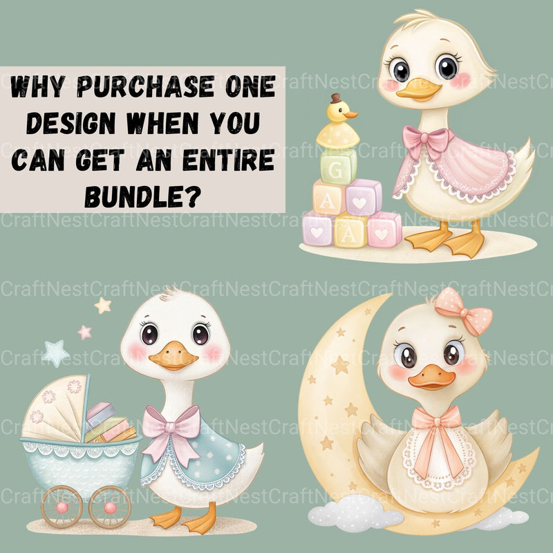 Goose Nursery Clipart Bundle - CraftNest - Digital Crafting and Art