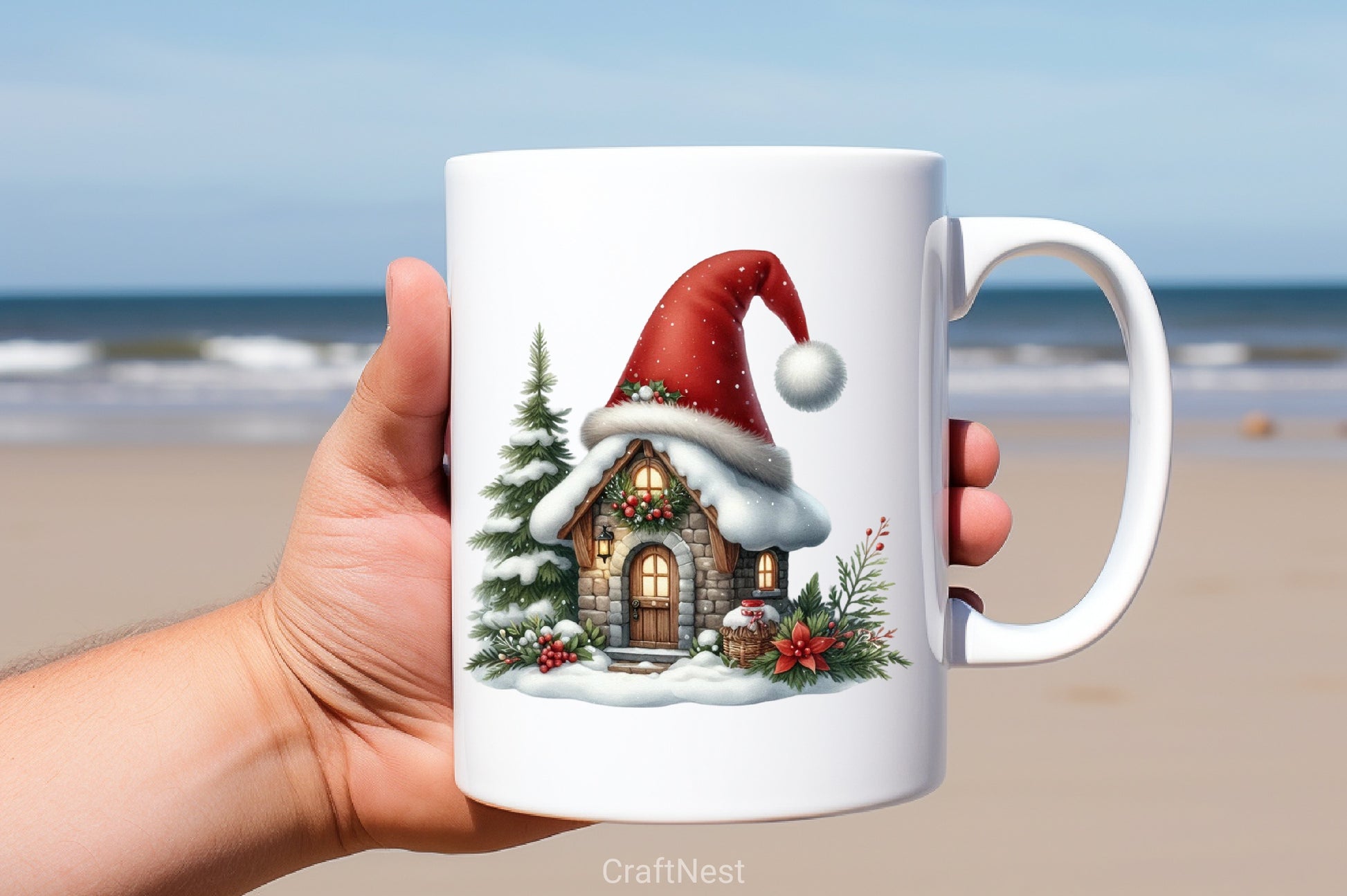 Christmas Gnome House Clipart Bundle - CraftNest - Digital Crafting and Art