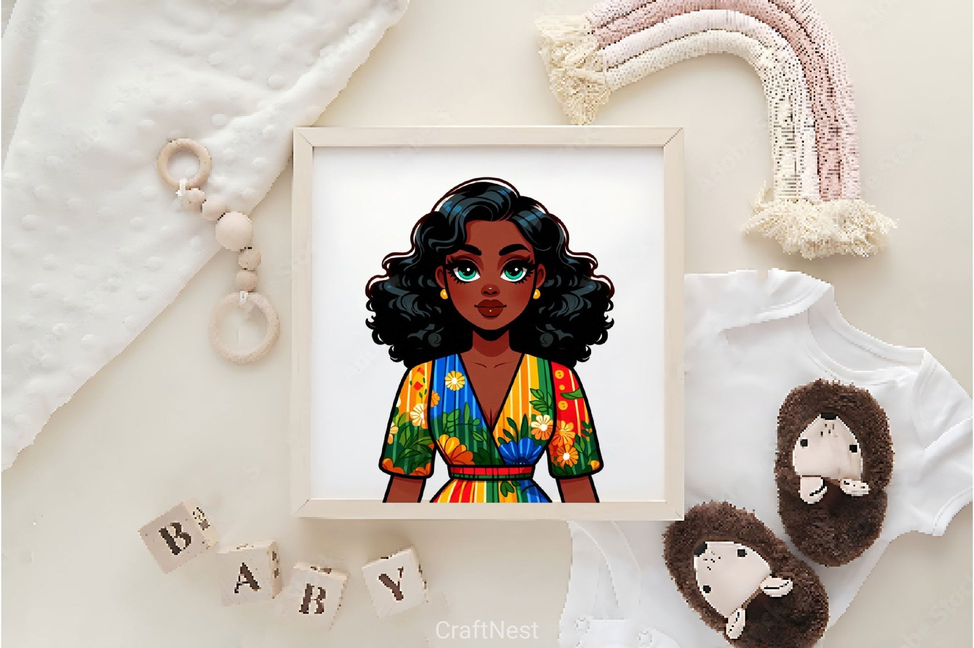 African American Black Girl Clipart Bundle - CraftNest - Digital Crafting and Art