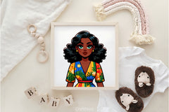 African American Black Girl Clipart Bundle - CraftNest - Digital Crafting and Art