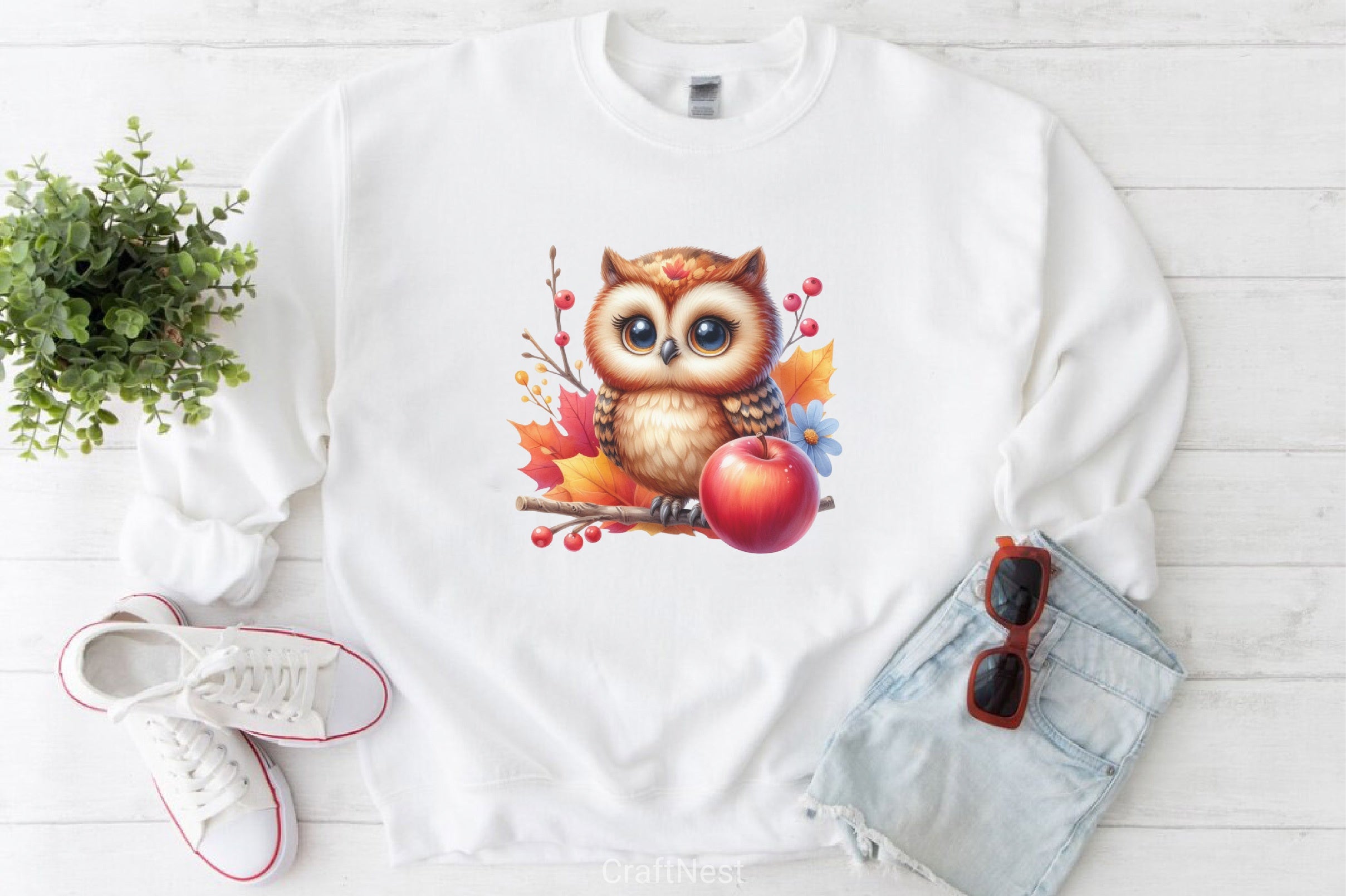 Fall Owl Clipart Bundle - CraftNest - Digital Crafting and Art