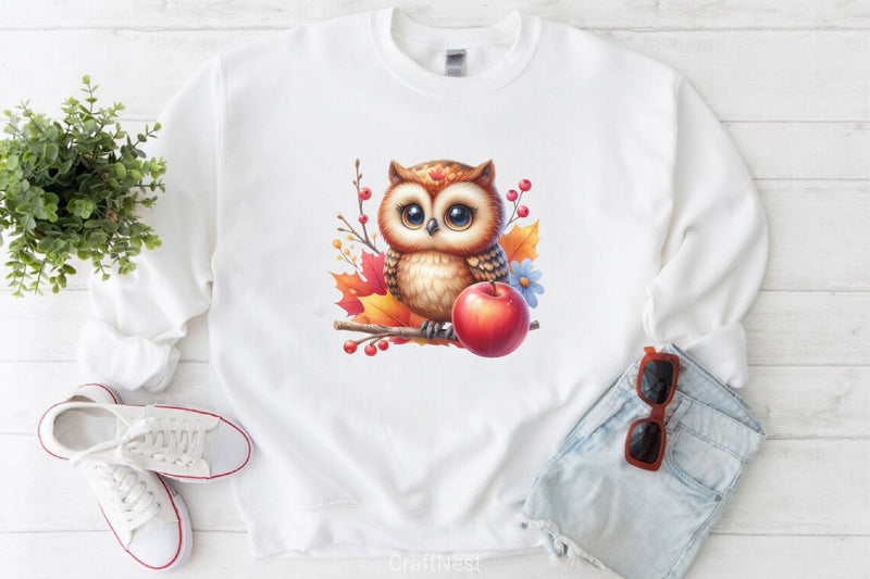 Fall Owl Clipart Bundle - CraftNest - Digital Crafting and Art