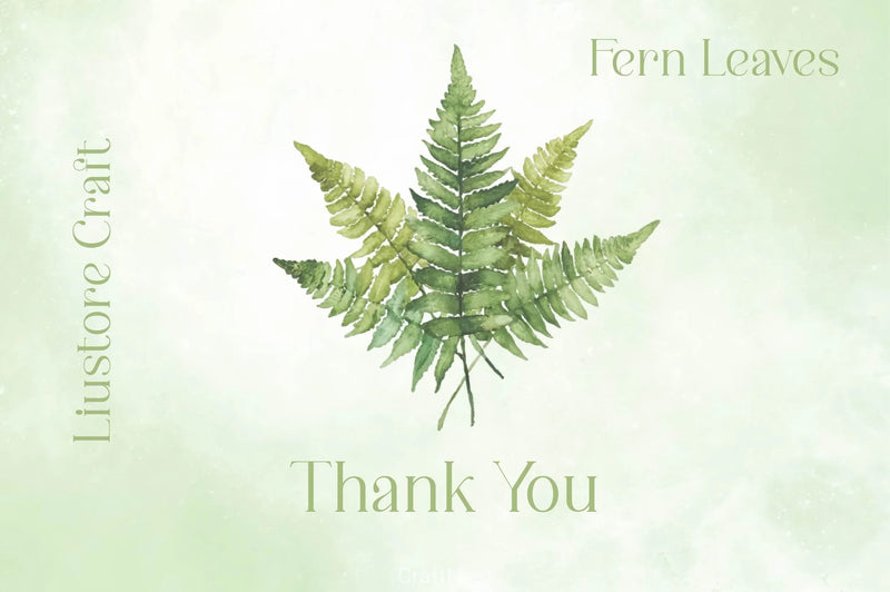 Fern Green Leaves Clipart Bundle - CraftNest - Digital Crafting and Art