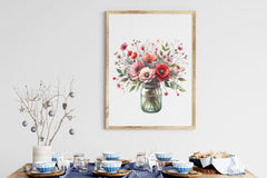 Valentine Flowers Jar Clipart Bundle - CraftNest - Digital Crafting and Art