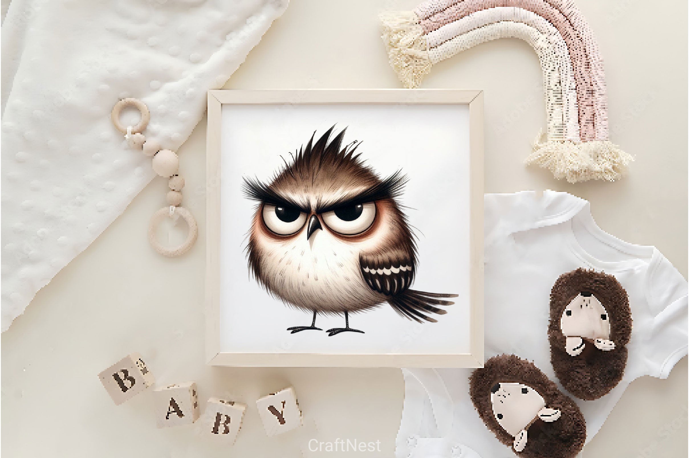 Funny Grumpy Bird Clipart Bundle - CraftNest - Digital Crafting and Art