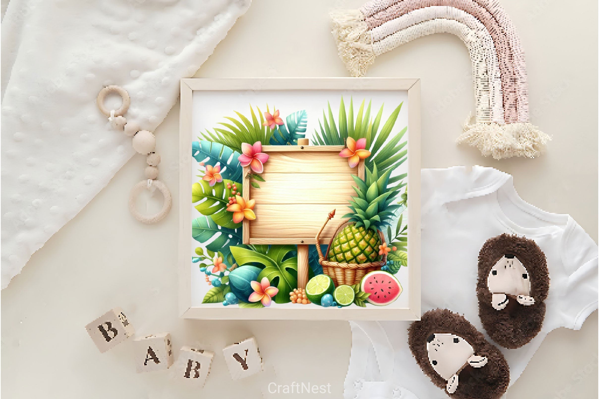 Summer Empty Wooden Signs Clipart Bundle - CraftNest - Digital Crafting and Art