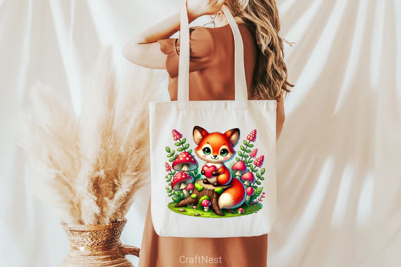 Valentine Foxes Clipart Bundle - CraftNest - Digital Crafting and Art