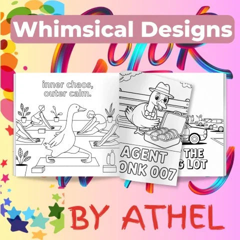 Feathered Mayhem: Goose Coloring Book Bundle - CraftNest - Digital Crafting and Art