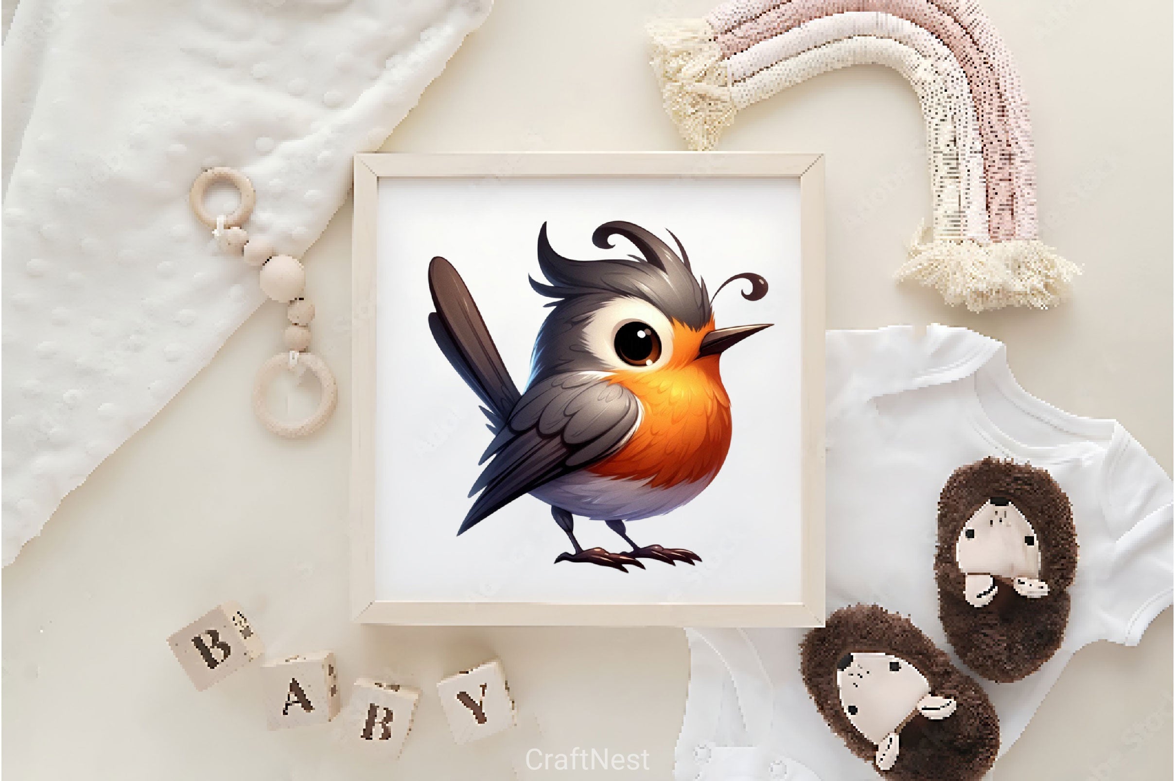 Funny American Robin Bird Clipart Bundle 2 - CraftNest - Digital Crafting and Art