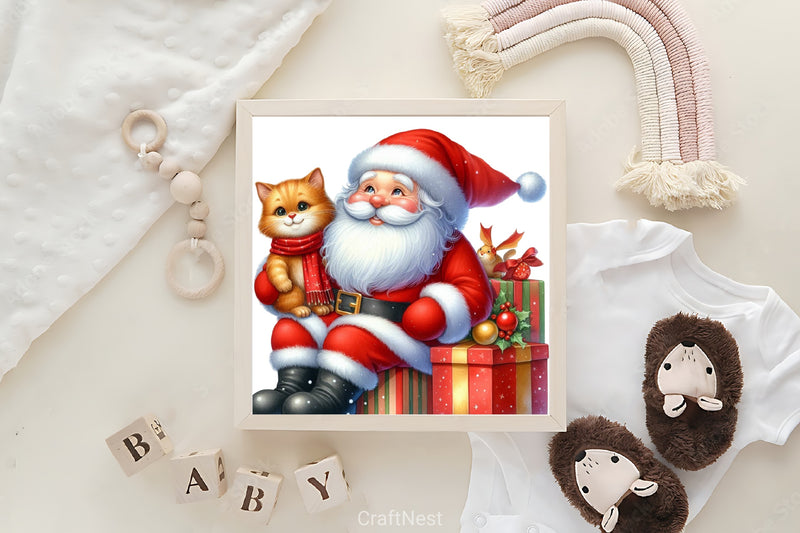 Funny Santa Christmas Clipart Bundle - CraftNest - Digital Crafting and Art