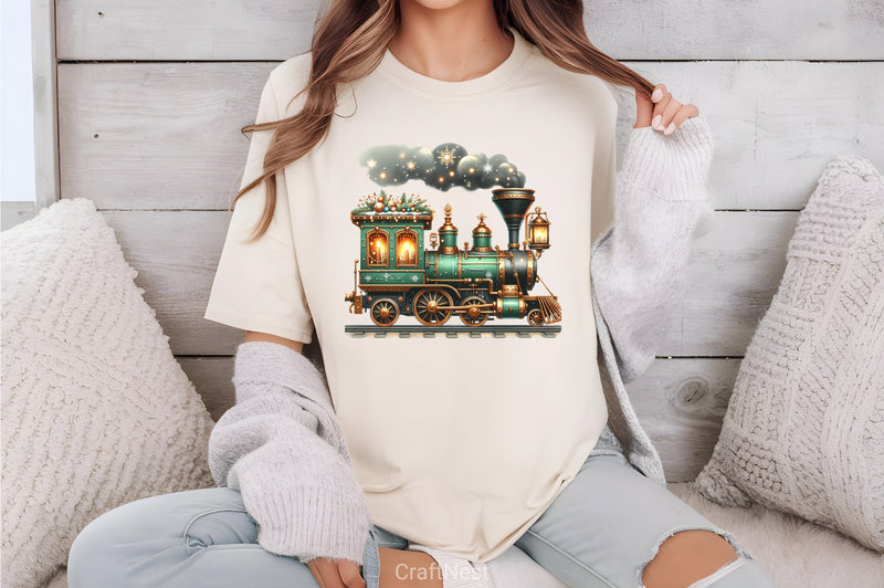 Christmas Train Clipart Bundle 4 - CraftNest - Digital Crafting and Art