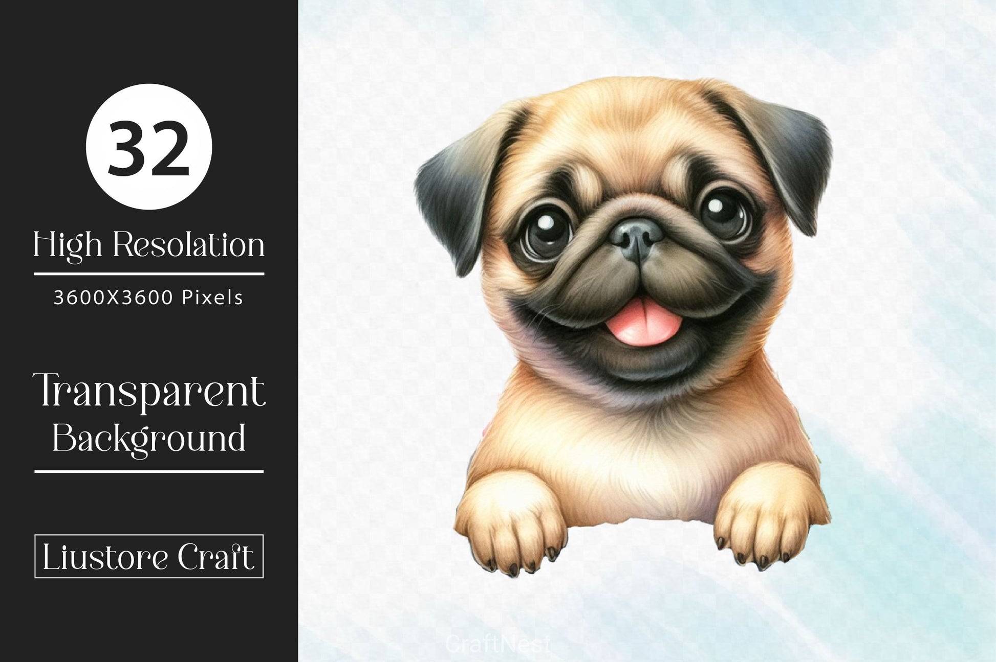 Cute Peeking Dogs Clipart Bundle - CraftNest - Digital Crafting and Art