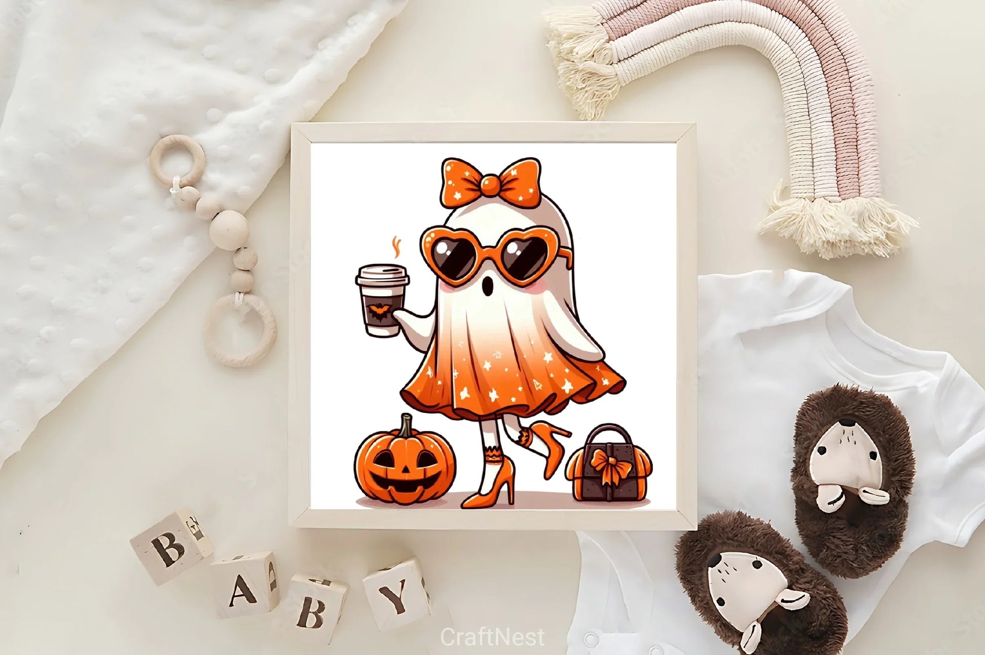 Cute Ghost Halloween Clipart Bundle 1 - CraftNest - Digital Crafting and Art