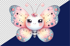 Cute Butterfly Clipart Bundle 1 - CraftNest - Digital Crafting and Art
