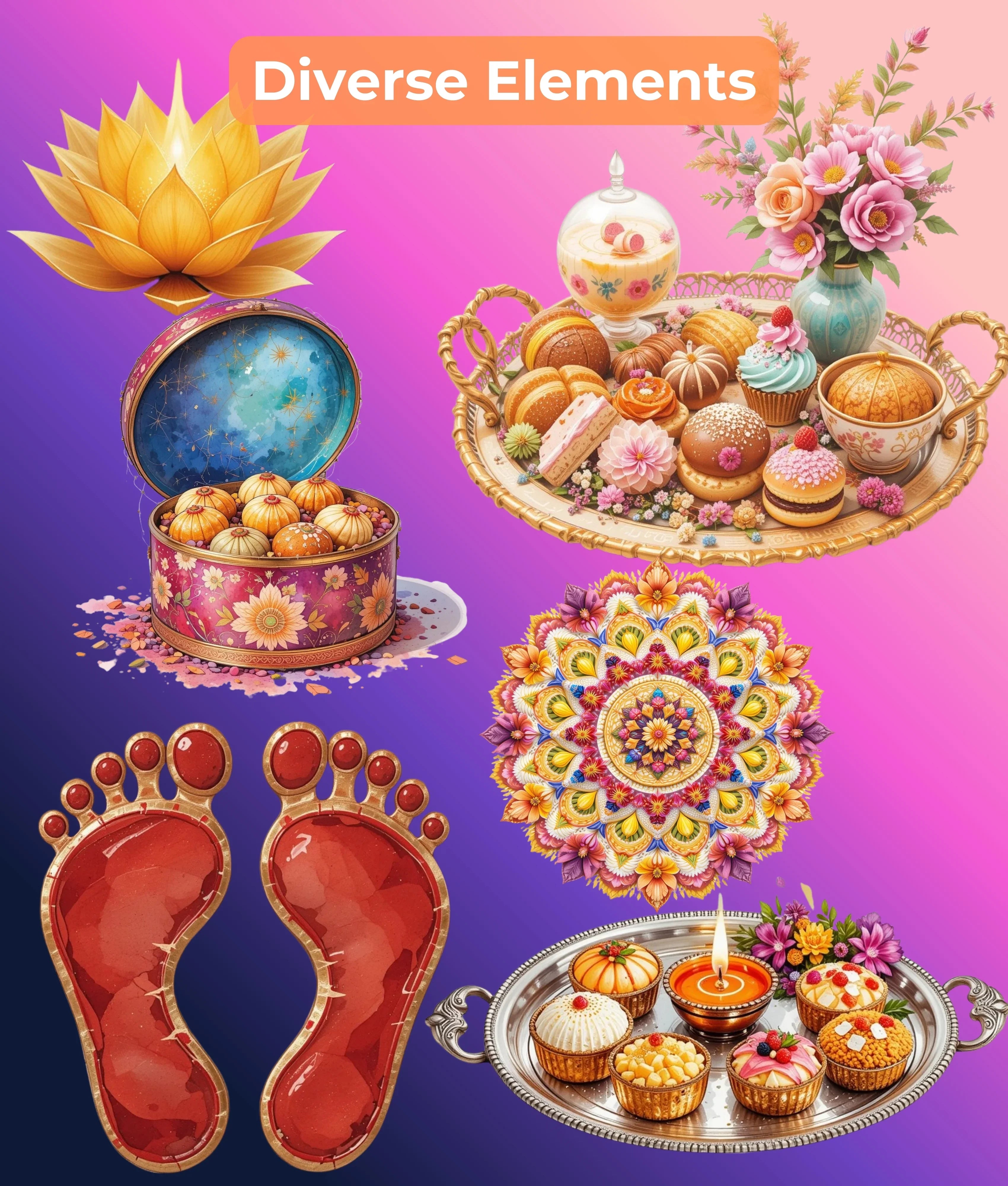 Premium Diwali Clipart Bundle - CraftNest - Digital Crafting and Art