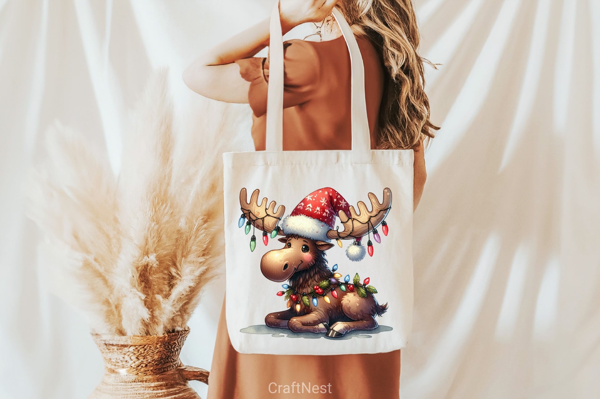 Christmas Moose Clipart Bundle - CraftNest - Digital Crafting and Art