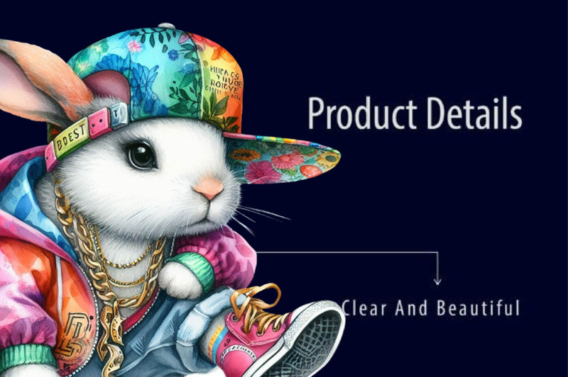 Hiphop Bunny Clipart Bundle - CraftNest - Digital Crafting and Art