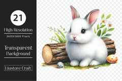 Cute Easter Bunny Clipart Bundle 6 - CraftNest - Digital Crafting and Art