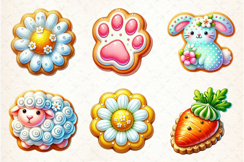 Easter Biscuit Clipart Bundle - CraftNest - Digital Crafting and Art