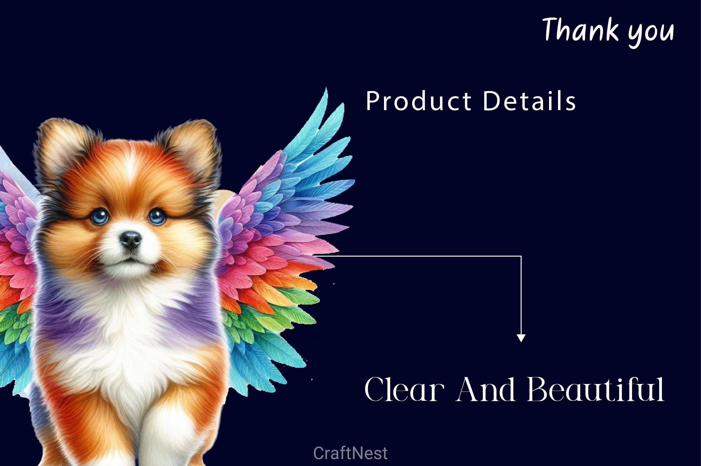 Dog With Angel Wings Clipart Bundle - CraftNest - Digital Crafting and Art