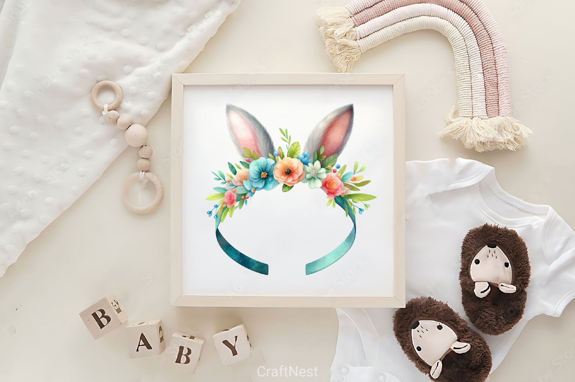 Bunny Headband Clipart Bundle - CraftNest - Digital Crafting and Art