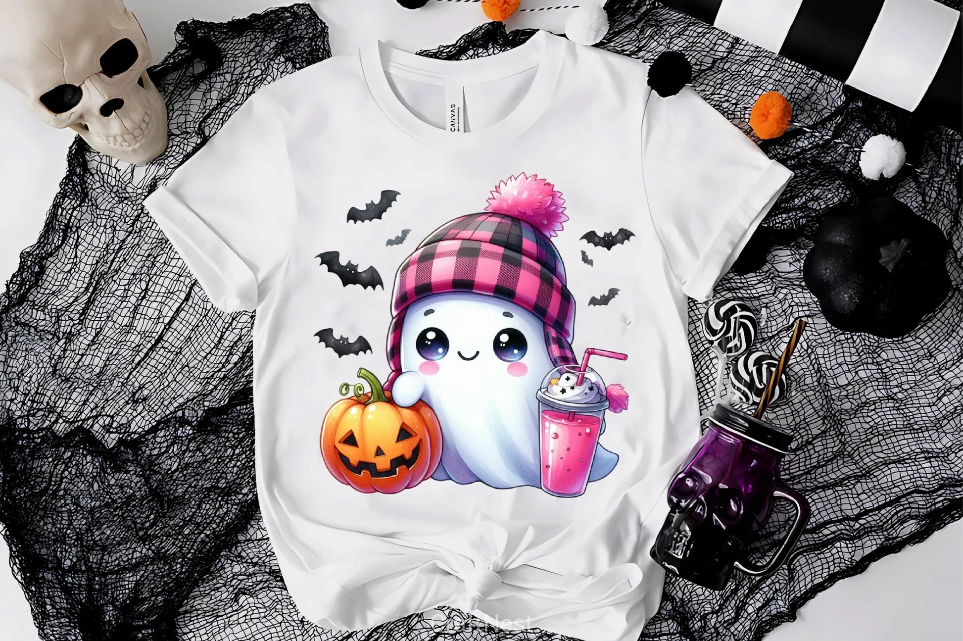 Cute Ghost Cute Halloween Clipart Bundle 4 - CraftNest - Digital Crafting and Art