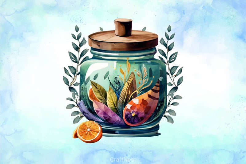 Magical Glass Jar Clipart Bundle - CraftNest - Digital Crafting and Art