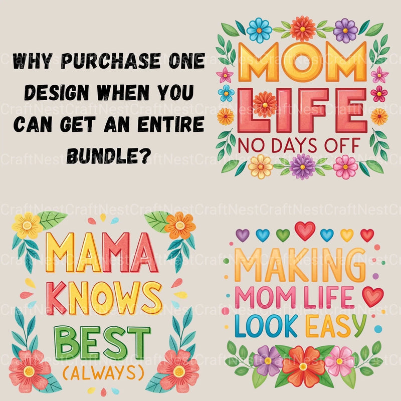 Mom Quotes Clipart Bundle - CraftNest - Digital Crafting and Art