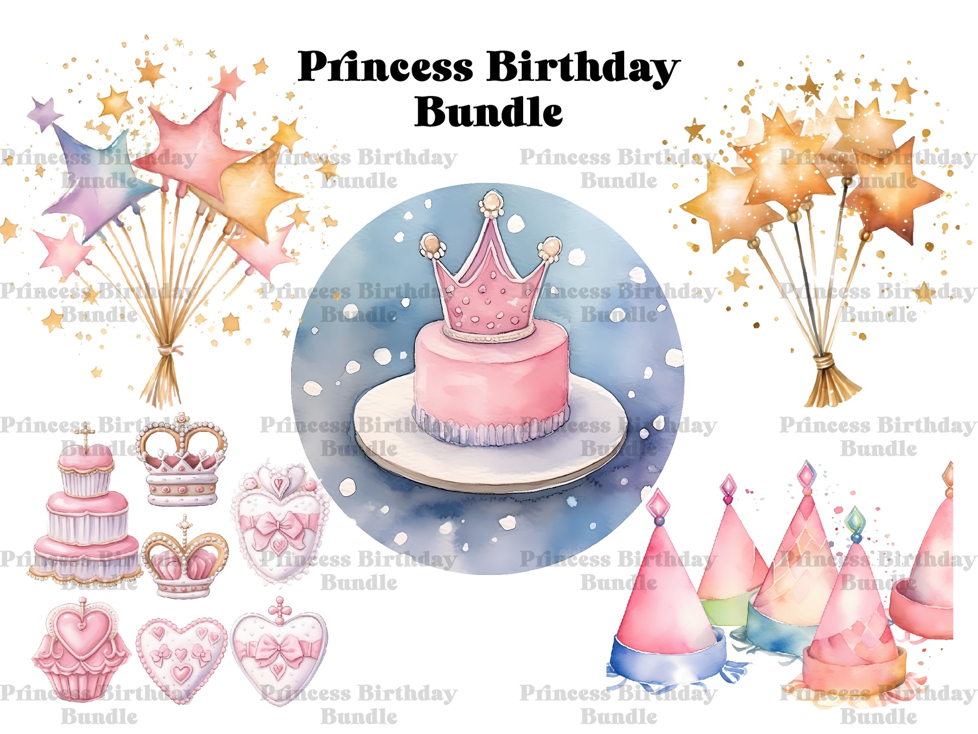 Princess Birthday Clipart - CraftNest