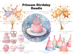 Princess Birthday Clipart - CraftNest