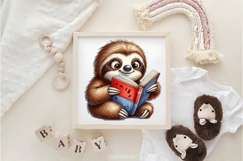 Funny Sloth Clipart Bundle 2 - CraftNest - Digital Crafting and Art