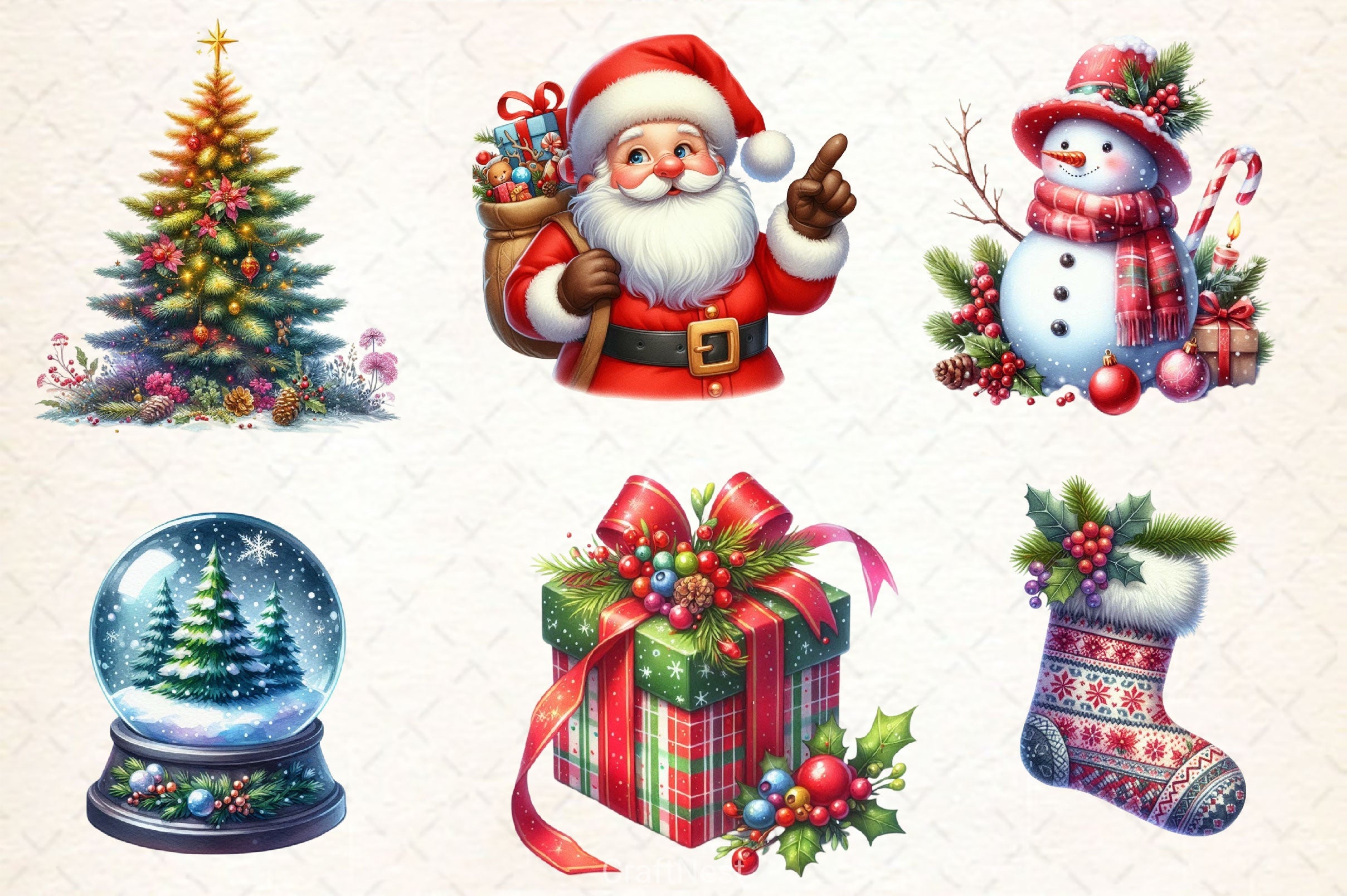 Christmas Clipart Bundle 5 - CraftNest - Digital Crafting and Art