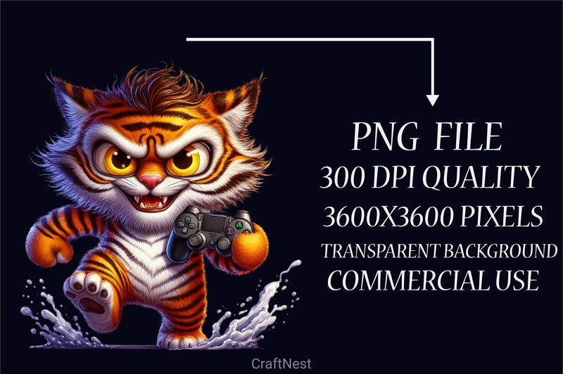 Angry Tiger Clipart Bundle - CraftNest - Digital Crafting and Art