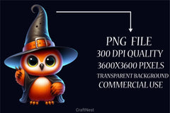 Halloween Owl Clipart Bundle - CraftNest - Digital Crafting and Art