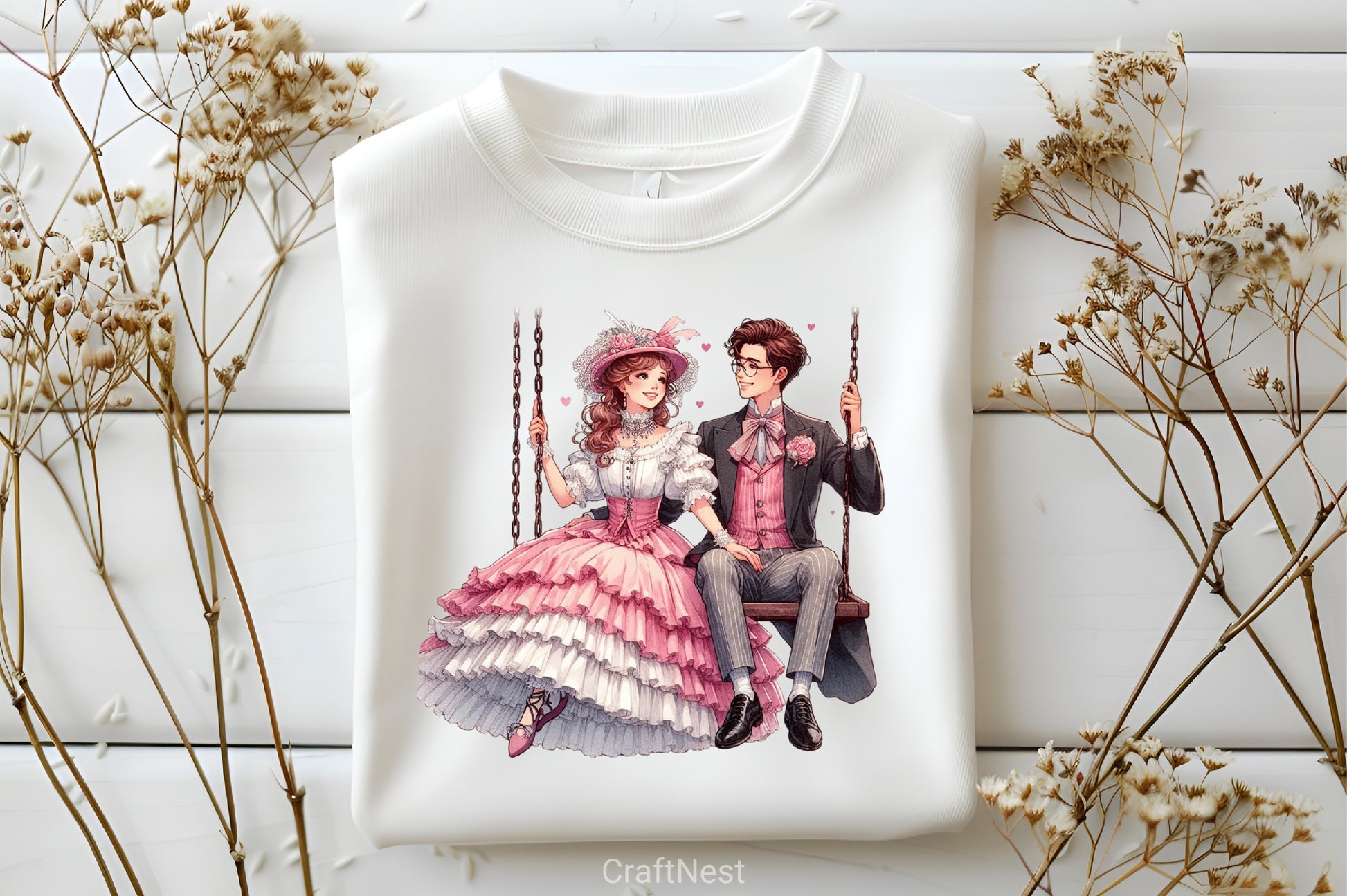 Valentine Romantic Couple Clipart Bundle 5 - CraftNest - Digital Crafting and Art