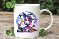 Halloween Witch Girl Clipart Bundle 4 - CraftNest - Digital Crafting and Art